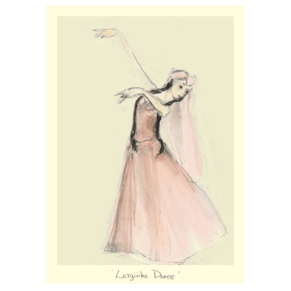 Lezginka Dancer card by Julian Williams