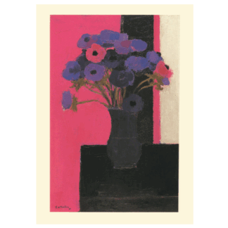 Bouquet D'Anemones card by Bernard Cathelin