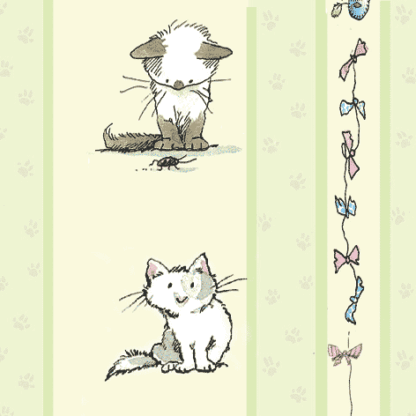 Cats and Pawprints Gift Wrap