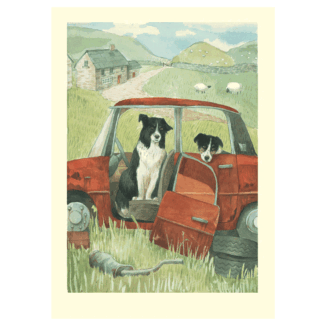 Old Rover card reproduced from a watercolour by Alison Friend
