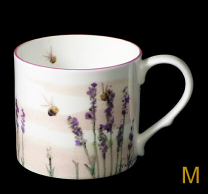 Bees and Lavender Medium Mug 