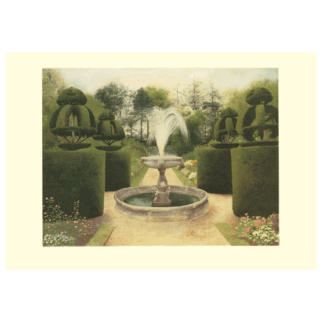 Fountain at Nymans card by David Suff