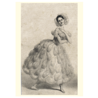 Fanny Elssler In Ostrich Feathers Card