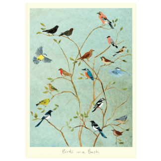 Birds in a Bush Card