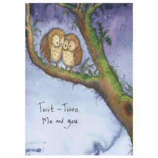 Twit-Twoo Me and You Card by Fran Evans