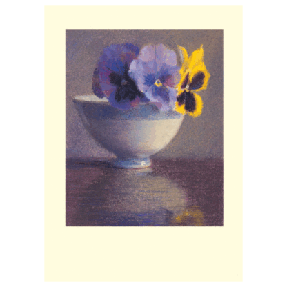 Pansies card by Michael Coutts