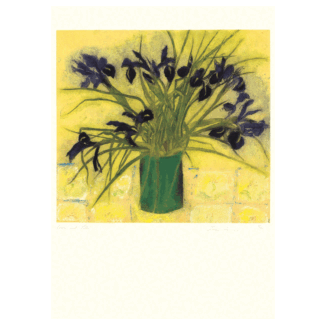 Irises and Tiles Card