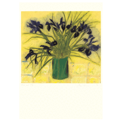 Irises and Tiles Card