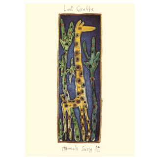 Lost Giraffe card by Hannah Swain