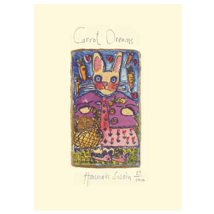 Carrot Dreams card by Hannah Swain