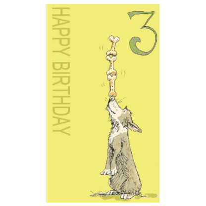 Happy Birthday 3 Card