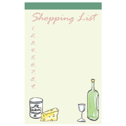 Shopping List Note Pad