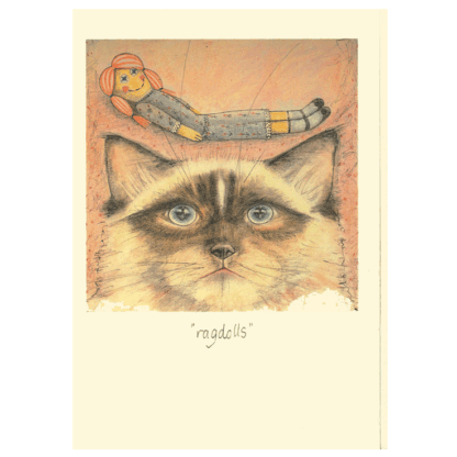 V5 Ragdolls cat card by Val Carr