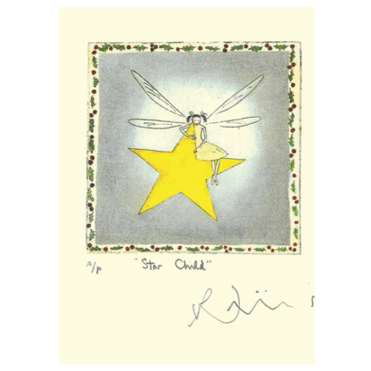 Star Child Christmas card