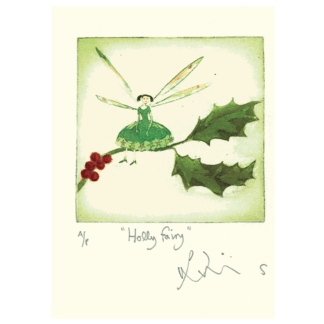 Holly Fairy Card