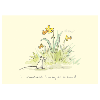 Lonely As A Cloud Card by Anita Jeram