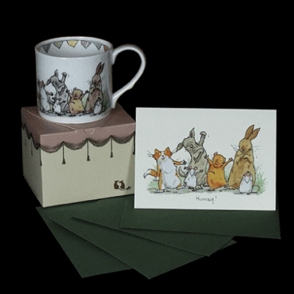 Hurray Card and Mug Gift Set by Anita Jeram
