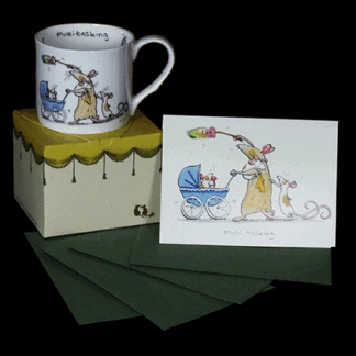 Multitasking Card and Mug Gift Set by Anita Jeram