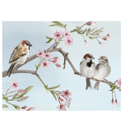 House Sparrows Card