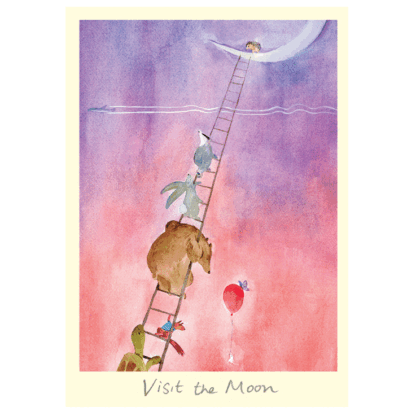 Visit the Moon card