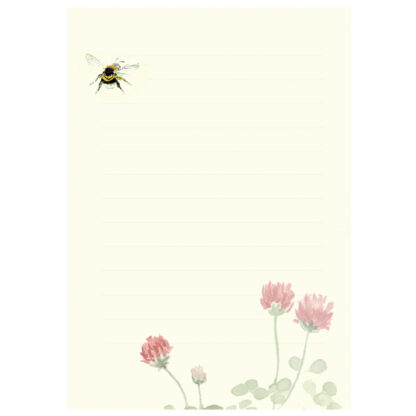 Bee and Clover Note Pad