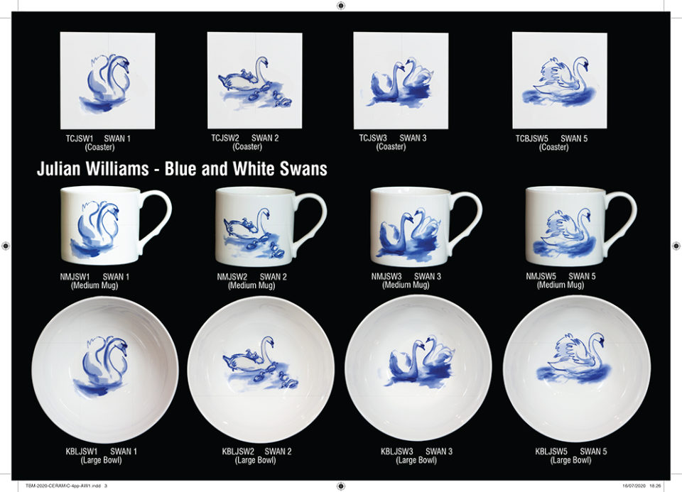 Blue and white ceramics