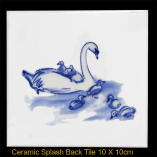 Swan Splashback tile by Julian Williams