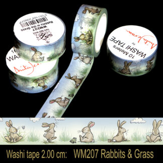 Rabbits grass washi tape Anita Jeram