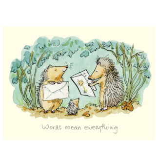 Anita Jeram Card Hedgehogs