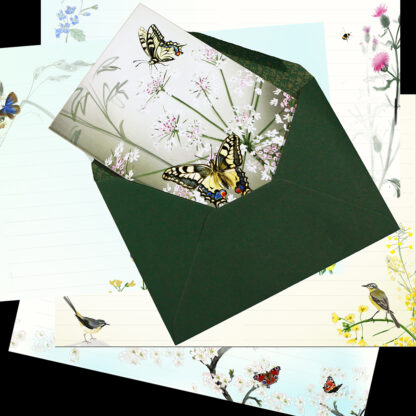 Swallowtail Butterfly 64 page Notebook with Envelope - Image 2