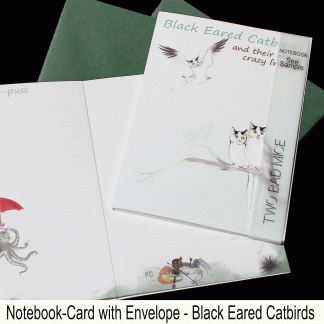 Black eared Catbird Crazy Notebook Julian Williams