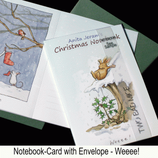 Anita Jeram Christmas notebook Two Bad Mice